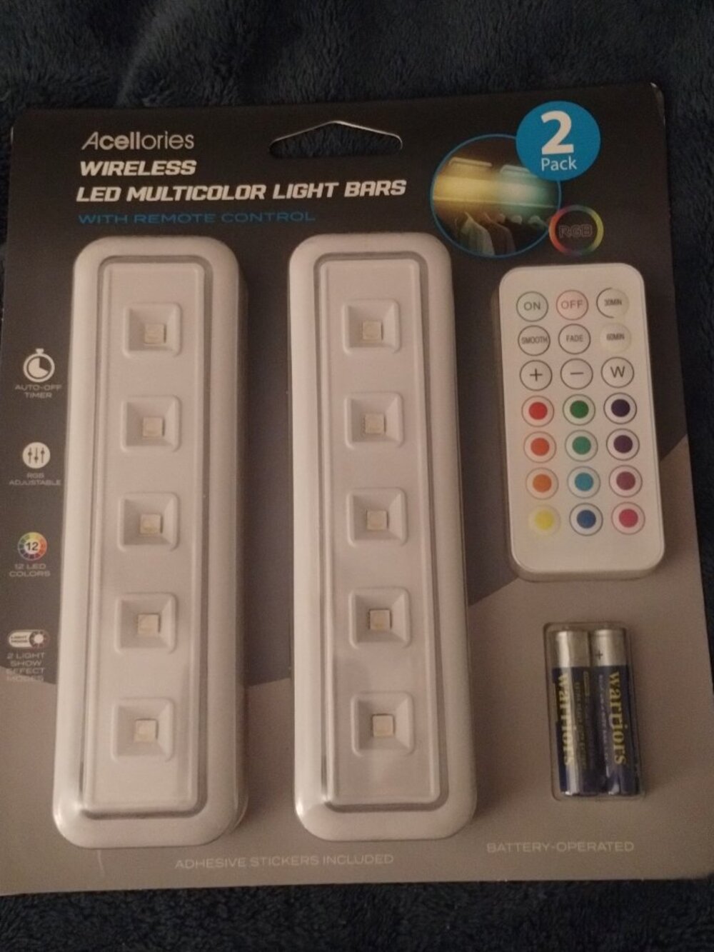 Wireless LED Multicolor Light Bars with remote